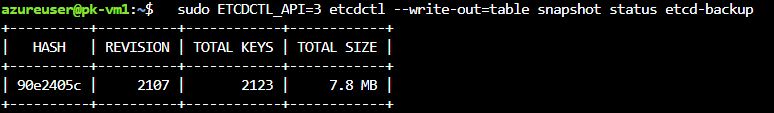 CKA lab terminal screenshot